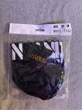 Andrew Christian Black & White Ribbed Power Jock